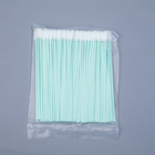 Long Industrial Microfiber Swabs , Medical Foam Swabs With Hard PP Stick