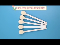 ホワイト PP スティック 丸型 泡尖 TOC 鼻喉検体採取スワブ