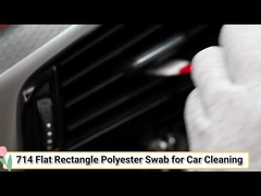 714 リントフリー フラット・スクエア・ダクロン クリーニング・スティック カー・クリーニング クリーンルーム用ポリエステル・スワブ