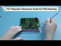 長いハンドル 6.6 インチ PP グリーンスティック ポリエステル 尖ったスワブ 電子 清潔