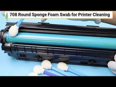 100PCS PUの泡のクリーニングの綿棒はPPの棒が付いているクリーニングの綿棒を形成する