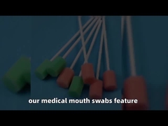 ヘクサゴン スポンジ 片付け式 消毒 スワブ OEM 口腔浄化用