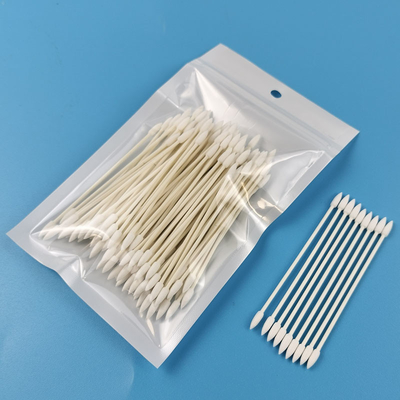 3mm Ecoの友好的なペーパー棒の倍は綿棒の構造の取除くことのための化粧品の綿棒を指した