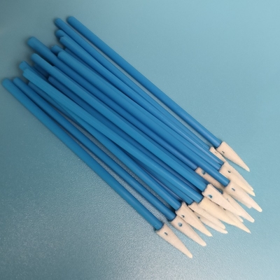 エレクトロニクス 清掃 Qtips のための緑 / 赤のハンドルを持つリントフリー尖った泡スワブ