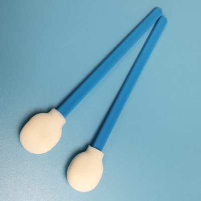 リントフリー産業用清掃スワブ ブルースティック 丸いスポンジスポンジスワブ クリーンルーム用