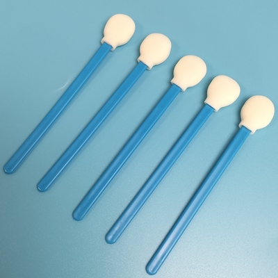 リントフリー産業用清掃スワブ ブルースティック 丸いスポンジスポンジスワブ クリーンルーム用
