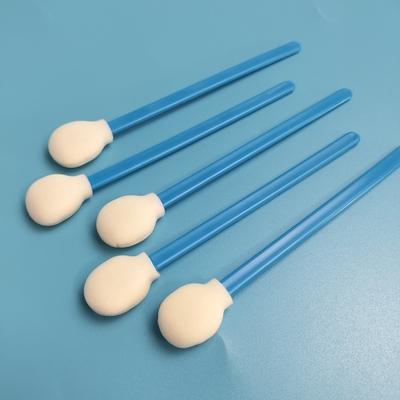 リントフリー産業用清掃スワブ ブルースティック 丸いスポンジスポンジスワブ クリーンルーム用