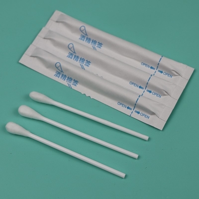 プラスチックハンドル プリウェット Qtips 医療用 綿バッド スワブ アプリケーション アルコール