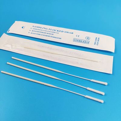 滅菌EOガスサンプリングスワブ(ナイロンフロックチップ付き)- 長さ150mm、ブレークポイントデザイン、医療/製薬試験用CE認証