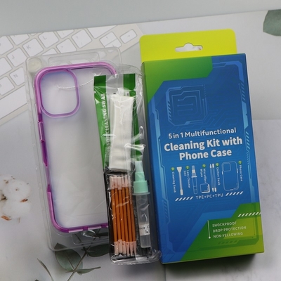 5 in 1 携帯電話クリーナー スモークスワブ スクリーンクリーニングキット 携帯用クリーニングキット