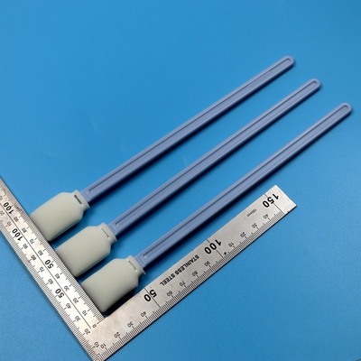 228mm リントフリー ブルー ロングハンドル 直角式 クリーンルーム スワブ 大型プリンター クリーニング 泡スワブ