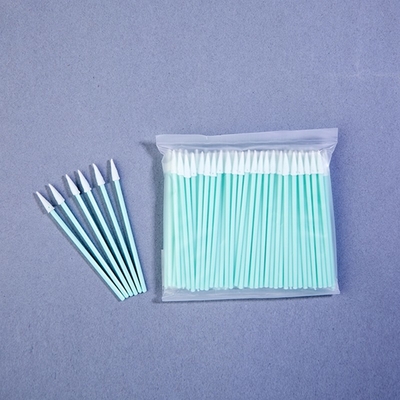 TX750 タイプ 鋭い泡の尖端スワブ 76mm 長さ 粉を去る 薄毛のない産業用スワブ
