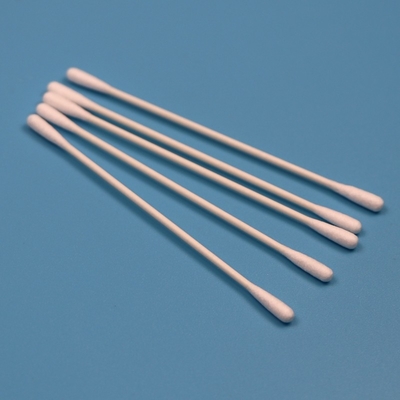 環境に優しい紙スティック 3.2mm 小型丸いQTips クリーンルーム 綿バッド スワブ