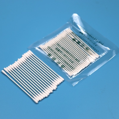 環境に優しい紙スティック 3.2mm 小型丸いQTips クリーンルーム 綿バッド スワブ
