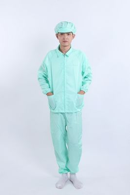 帯電防止ノッチカラーセパレーツ 上下 クリーンルーム対応 白色/青色/ピンク色/黒色