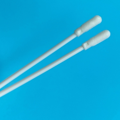 8cm PP スティック滅菌フォームチップスワブ、チューブ付き、環境表面サンプリングスワブ（ラボ用）