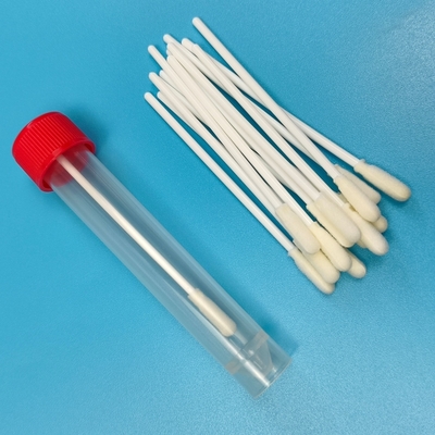 8cm PP スティック滅菌フォームチップスワブ、チューブ付き、環境表面サンプリングスワブ（ラボ用）