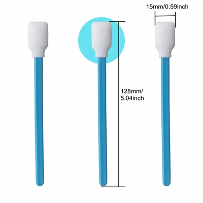 クリーンルームの泡スワブ 128mmポリプロピレンハンドル プリンタのメンテナンス