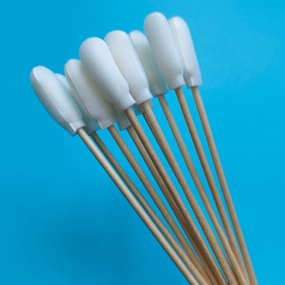 720 生物分解性 木製棒 泡蓋 綿 スワブ 適用器 精密浄化 スワブ ラボ用