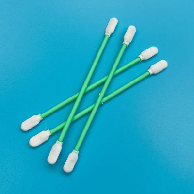 リントフリー パドルヘッド ESDクリーンルームスワブ 光学清掃 ポリエステルスワブ ダブルヘッド付き