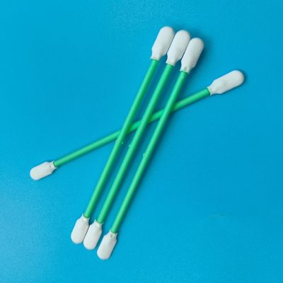リントフリー パドルヘッド ESDクリーンルームスワブ 光学清掃 ポリエステルスワブ ダブルヘッド付き