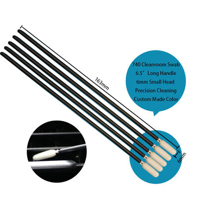 TX740 糸くずの出ない 6.5 インチ エクストラロングハンドル 精密スポンジ ディテール綿棒 プリンター クリーニングフォーム綿棒 車のクリーニング用