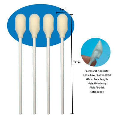 High Absorbency Lint-Free Foam Tip Swab with Polypropylene Handle for Medical and Industrial Use