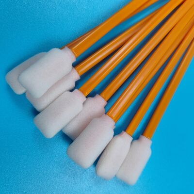 712A リントフリー オレンジスティック スポンジ デテーリング スワブ クリーンルームスワブ 長方形フォームスワブ プリンタークリーニング用