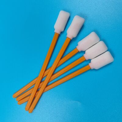 712A リントフリー オレンジスティック スポンジ デテーリング スワブ クリーンルームスワブ 長方形フォームスワブ プリンタークリーニング用