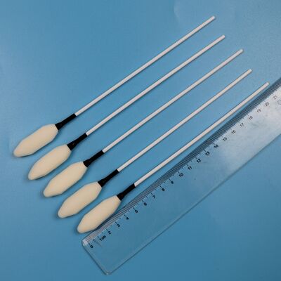 21 センチメートル使い捨てロング PP スティック医療クリーニングスポンジ綿棒泡先端トロカールワイプ綿棒病院用