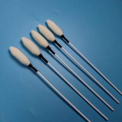 21 センチメートル使い捨てロング PP スティック医療クリーニングスポンジ綿棒泡先端トロカールワイプ綿棒病院用