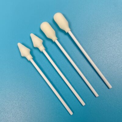 使い捨て白 PP スティック高吸収性泡カバーコットンヘッドスポンジ綿棒医療 FArrow チップ泡綿棒研究室用