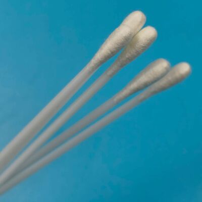 9 センチメートル PS スティック滅菌ダクロン口腔綿棒インフルエンザ検査検体収集綿棒表面サンプリング綿棒環境モニタリング用