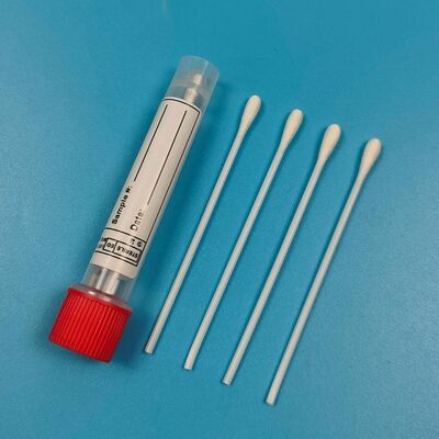 9 センチメートル PS スティック滅菌ダクロン口腔綿棒インフルエンザ検査検体収集綿棒表面サンプリング綿棒環境モニタリング用