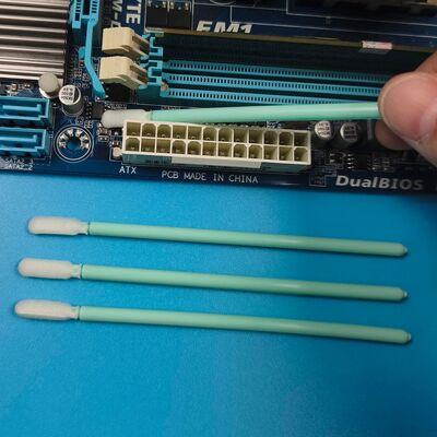 TX709 グリーン PP スティック精密クリーニングスポンジ綿棒クリーンルームフォームチップディテール綿棒エレクトロニクスクリーニング綿棒