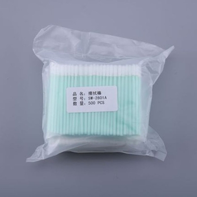 実験室の二重層ポリエステル綿棒、クリーン ルームの綿棒のプラスチック棒