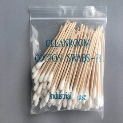 使い捨て可能な非生殖不能の長い木の綿棒病院のための100 PC/袋