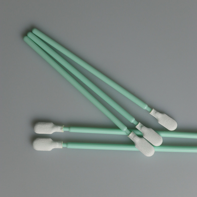 クリーンルーム使い捨て可能な102mmの長さの産業二重層ポリエステル クリーニングの綿棒の棒