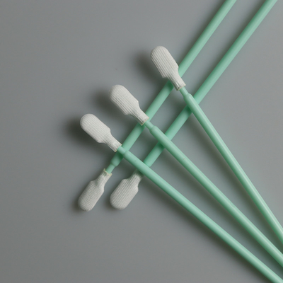 クリーンルーム使い捨て可能な102mmの長さの産業二重層ポリエステル クリーニングの綿棒の棒