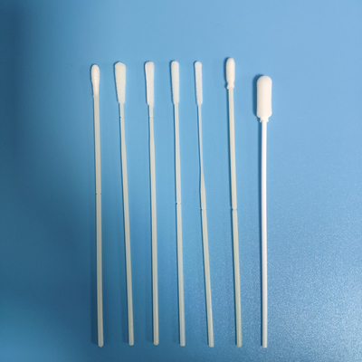 標本コレクションのための使い捨て可能な生殖不能のナイロン群がらせた綿棒