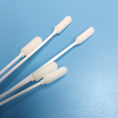 ODM 14cm PPはスポンジの頭部の使い捨て可能な見本抽出の綿棒を付ける