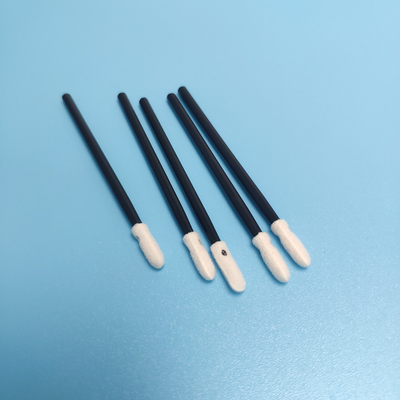 イソプロパノールの抵抗力がある70mm使い捨て可能な円形の泡の先端の綿棒