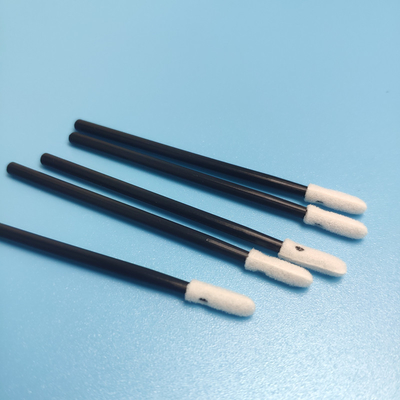 イソプロパノールの抵抗力がある70mm使い捨て可能な円形の泡の先端の綿棒