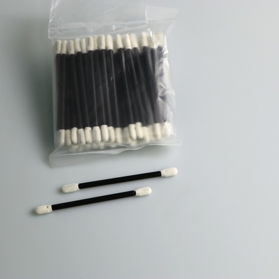 50PCSクラス100のクリーンルームの黒いハンドルが付いている開いた細胞の泡の綿棒