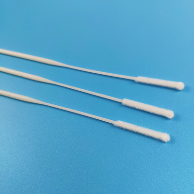 15cmの生殖不能ナイロン群がらせた鼻のサンプルCDCのNasopharyngeal綿棒のABS棒