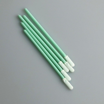 70mmの倍はPPの棒が付いている平らな小型ヘッド ポリエステル綿棒のアプリケーターを編んだ
