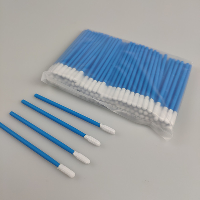 短いPPはクリーンルームのためのマイクロ ポリエステル クリーニングの綿棒100pcs/Bagを付ける