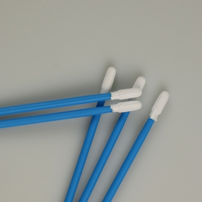 クリーンルーム3.8mmの小型頭部のためのESDポリエステル綿棒をきれいにする電子工学