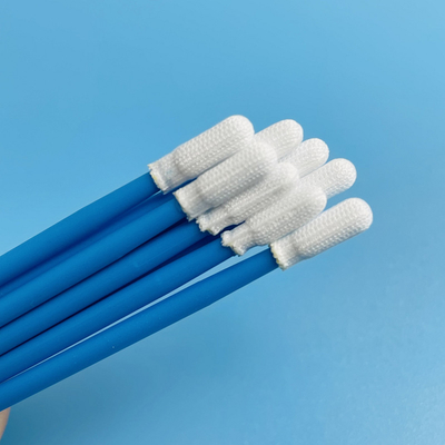 100PCS PPはクリーンルームのクリーニングのためのポリエステル綿棒を扱う