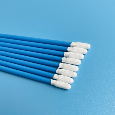 Microfiberのクリーニング ポリエステルはPPの棒100PCSが付いている円形の頭部を拭く